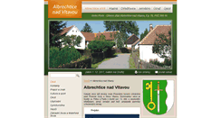 Desktop Screenshot of albrechticenadvltavou.cz